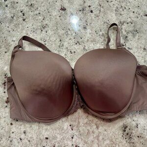 Torrid Curve 48D Bra Black 360 Back Smoothing Wire Push Up Plunge Back Close